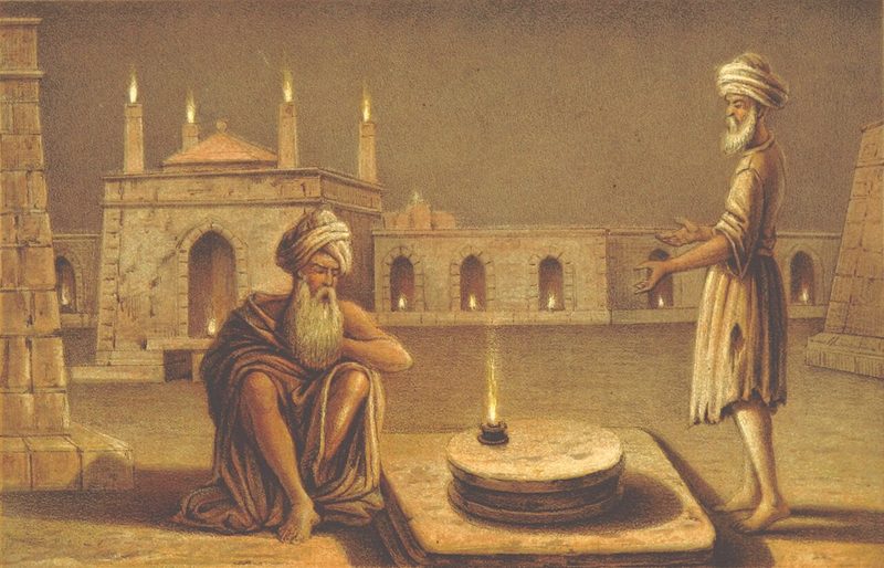 The fire temple of Baku, c. 1860.