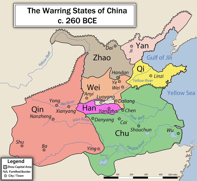 The Warring States, c. 260 BCE.