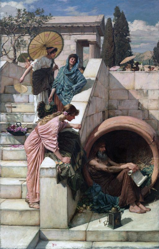 Diogenes by John William Waterhouse, 1882.