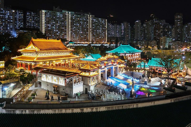 Wong Tai Sin Temple, one of the most important Daoist temples in Hong Kong.