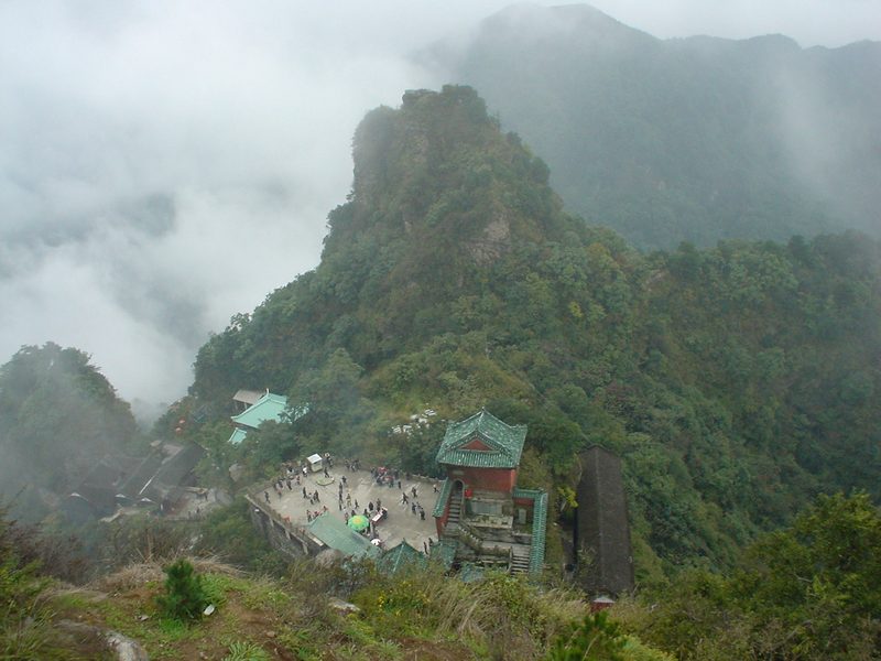 A temple in the Wudangshan, a sacred space in Daoism.