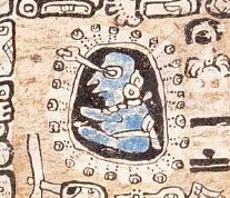 Representation of an astronomer from the Madrid Codex.
