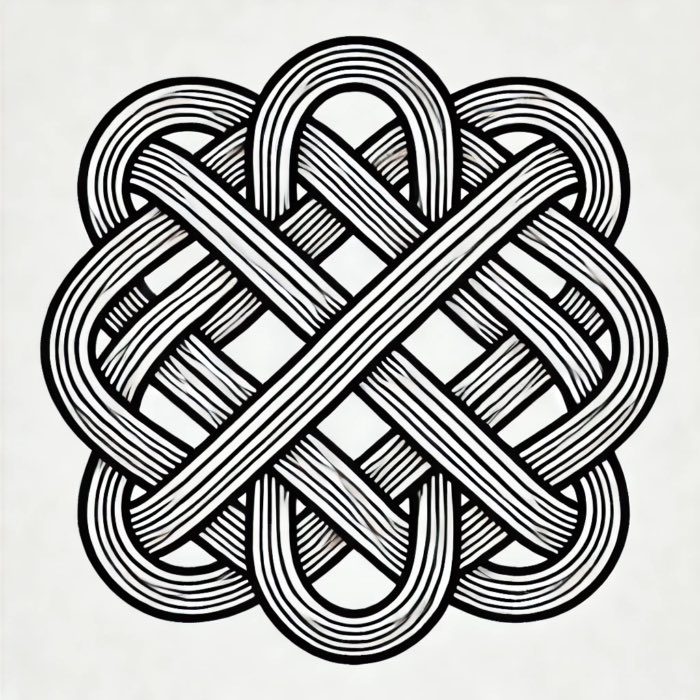 An interconnected network representing Zeno's concept of Oikeiosis:, interpreted by DALL•E.