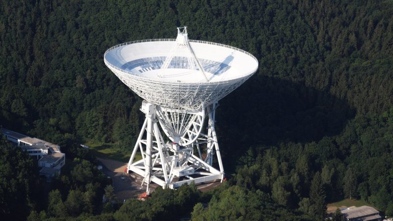 The Effelsberg radio telescope. Aerial image from 2015.