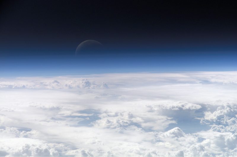 Earth's atmosphere, photographed from the ISS (2013).