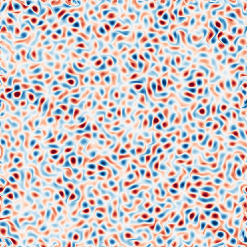 Early stage vorticity field.