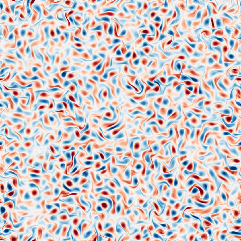 Early stage vorticity field.